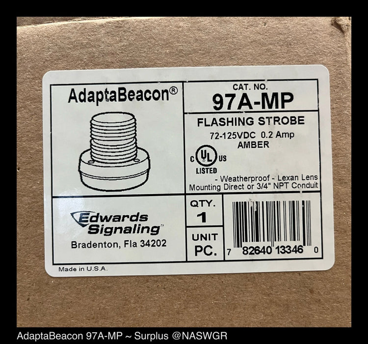 Edwards Signaling 97A-MP Signal Lights 97 Series Flashing Strobe Light