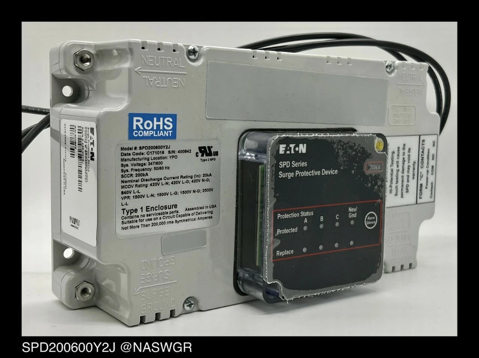 SPD200600Y2J - Eaton SPD200600Y2J Surge Protection Device - Unused Surplus