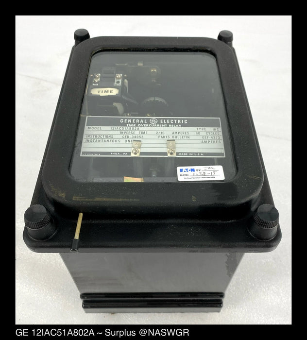 GE 12IAC51A802A Overcurrent Relay - 2/16 Amp - Tested/1Yr Warranty