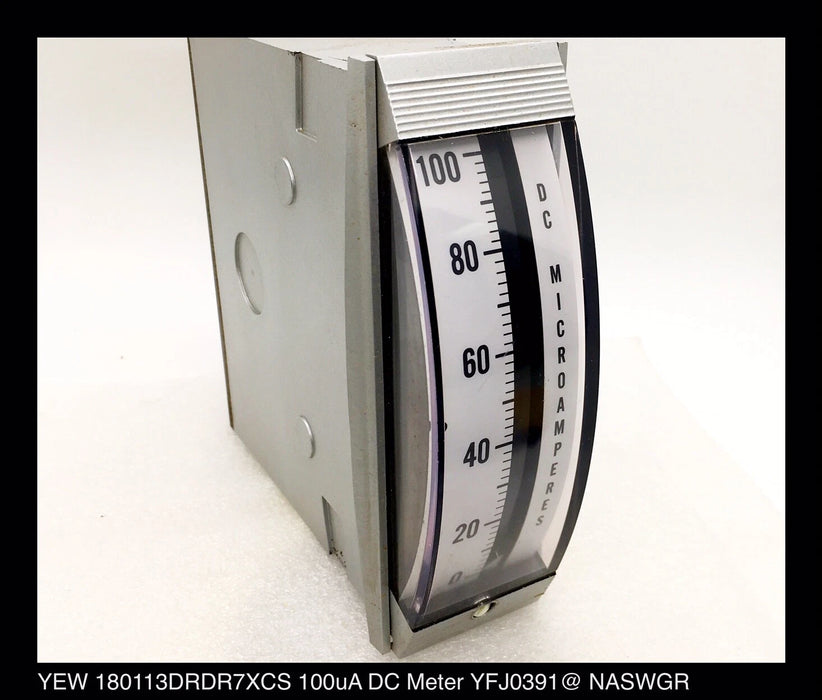 YEW 180113DRDR7XCS - 4" Vertical Panel Meter - 0-100uA, DC