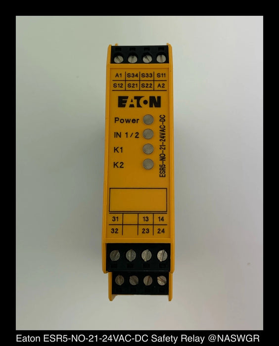 Eaton ESR5-NO-21-24VAC-DC Safety Relay - Unused Surplus