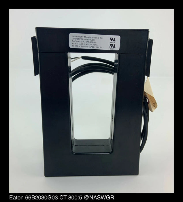 Eaton M080-801 Split Core Current Sensor - 800:5 - Unused Surplus