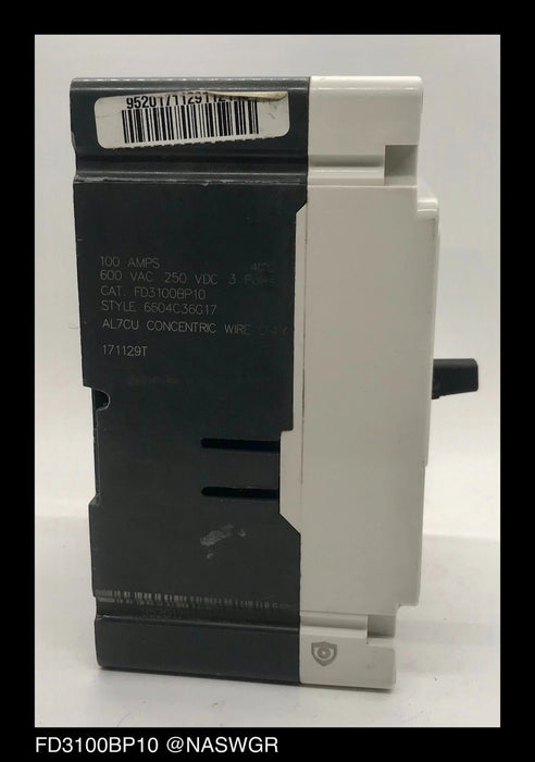 Eaton FD3100BP10 Molded Case Circuit Breaker - 100 Amp
