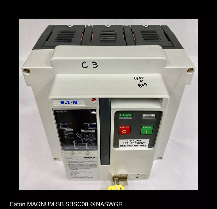 Eaton Magnum SB SBSC08 Circuit Breaker (E/O,D/O) - 400 Amp