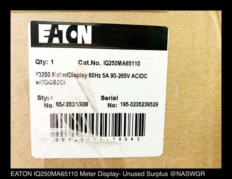 Eaton IQ 250/260 Power Meter -  IQ250MA65110 - Unused