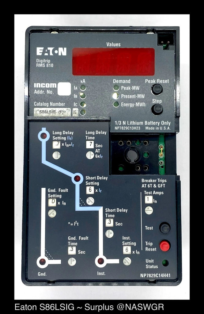 Eaton Digitrip RMS 810 - S86LSIG