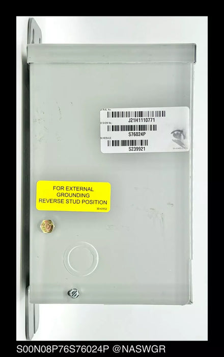 Eaton S20N08P76P Dry Type Distribution Transformer - P:208/240V S:24/48V