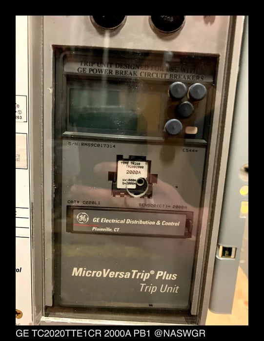 GE TC2020TTE1CR PowerBreak Circuit Breaker