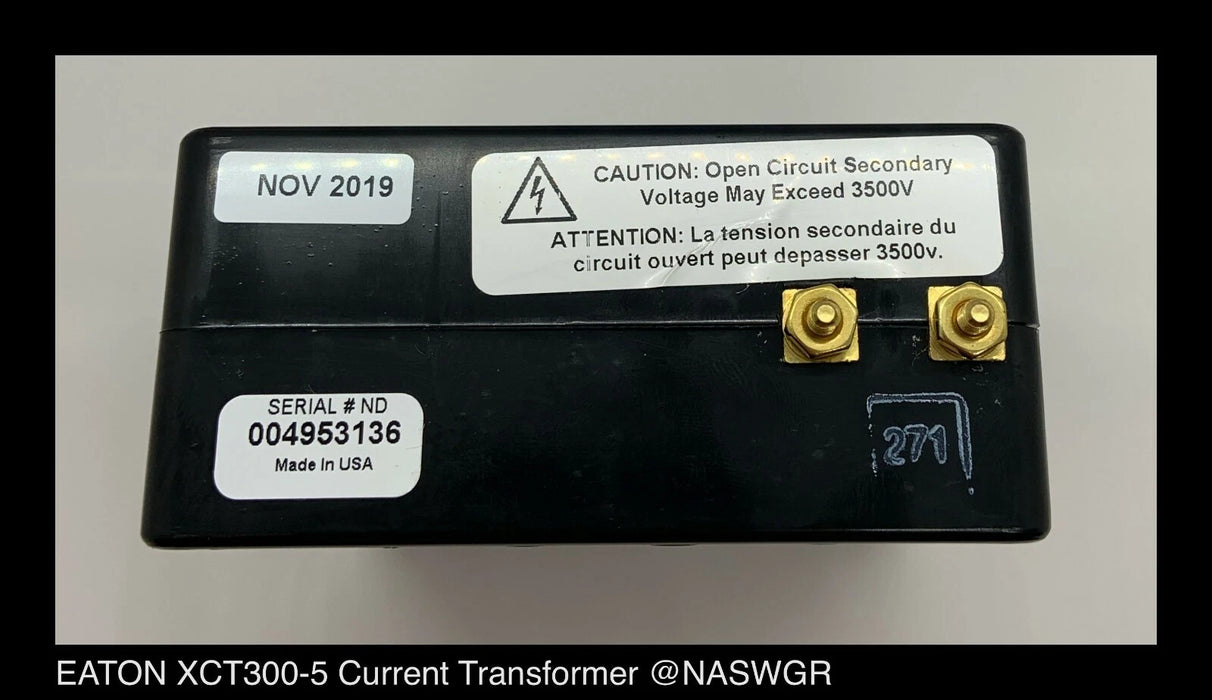 Eaton XCT300-5 External Current Transformer - 300:5 - Unused Surplus