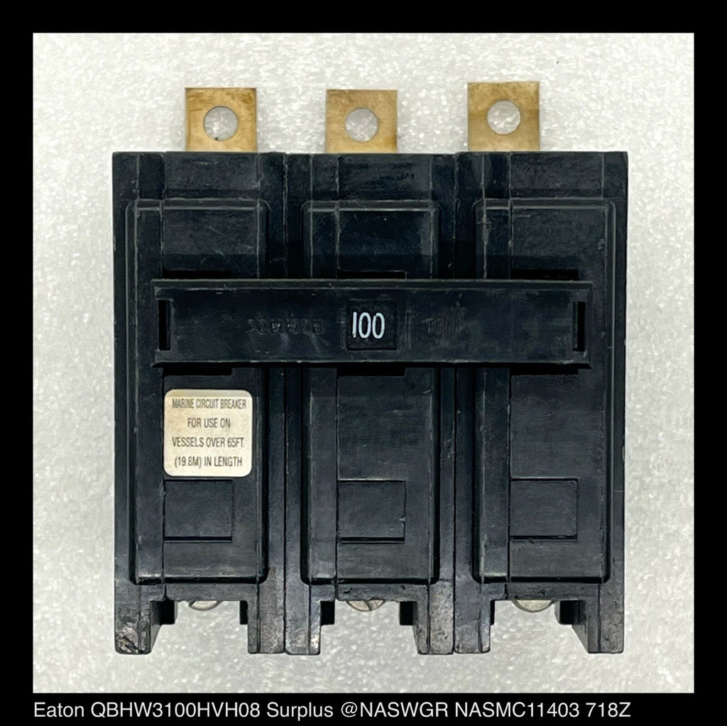 Eaton QBHW3100HVH08 Molded Case Circuit Breaker Marine Duty - 100 Amp - Unused