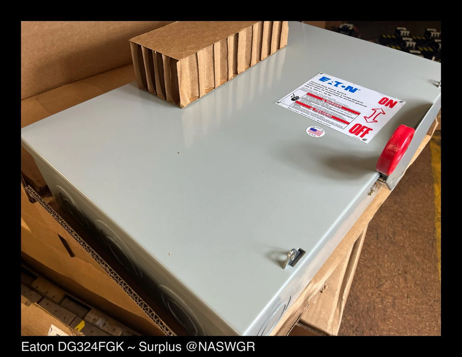 Eaton DG324FGK General Duty Safety Switch - 200A/240V/3P/N1 - Unused