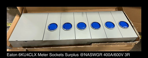 Eaton 6KU4CLX Multi-Gang Meter Socket - 400A/600V/N3R/6Gang - Unused