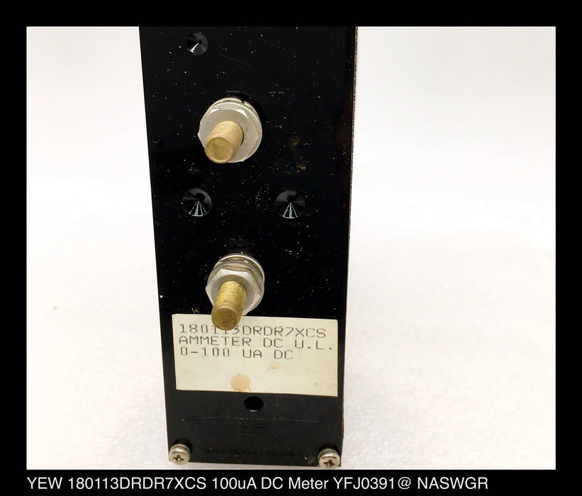 YEW 180113DRDR7XCS - 4" Vertical Panel Meter - 0-100uA, DC