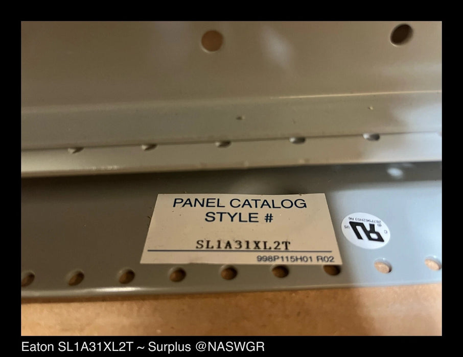EATON PRL1A 5A11511G66 - SL1A31XL2T POW-R-LINE 1A PANELBOARD