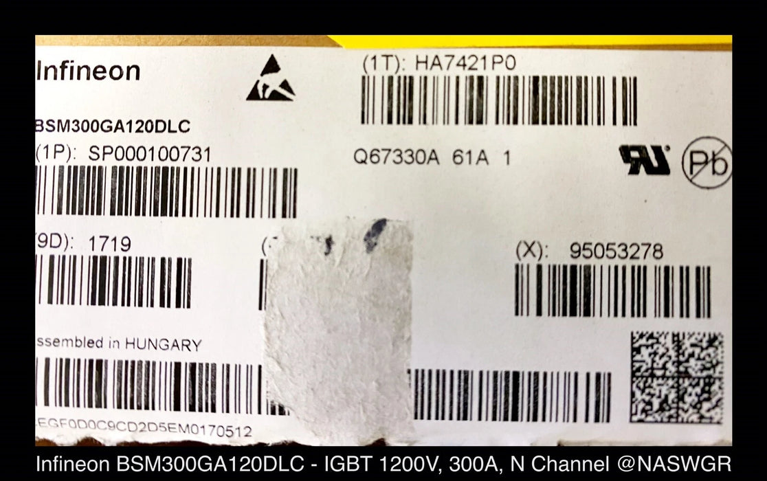 Infineon IGBT Module BSM300GA120DLC 300A