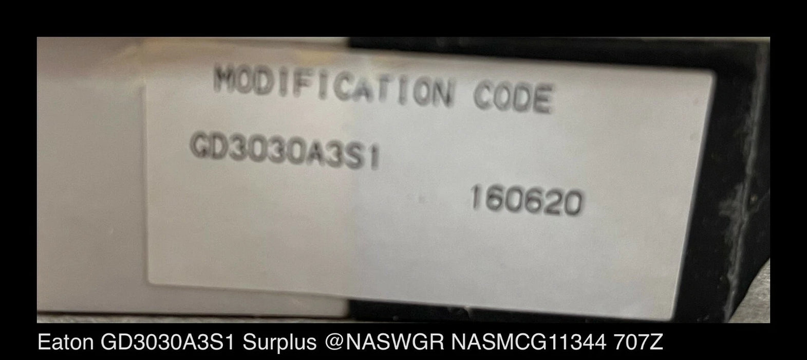 Eaton GD3030A3S1 Molded Case Circuit Breaker - 30 Amp - Unused Surplus