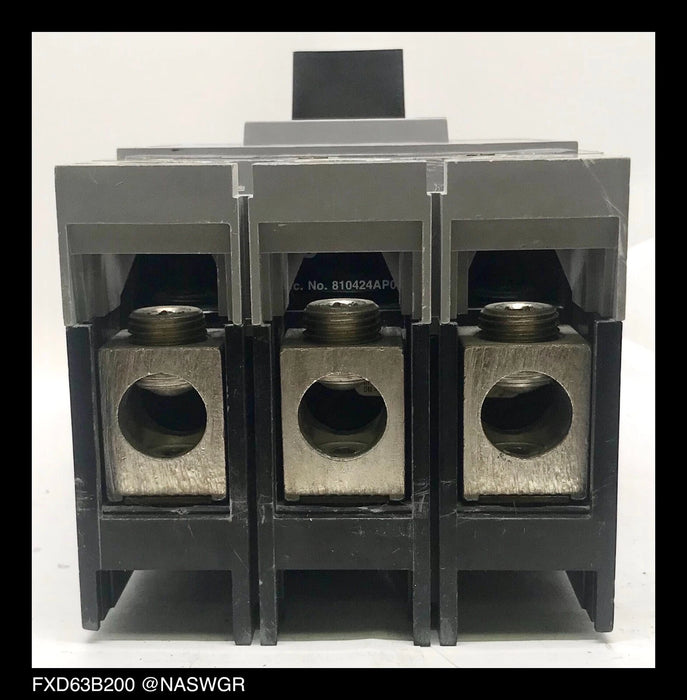 Siemens FXD63B200 Molded Case Circuit Breaker - 200 Amp - Tested/1 Year Warranty