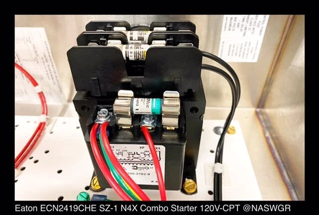 Eaton ECN2419CHE NON-REVERSING FVNR STARTER 30A/468V/120/60 110V/50 COIL VOLTS