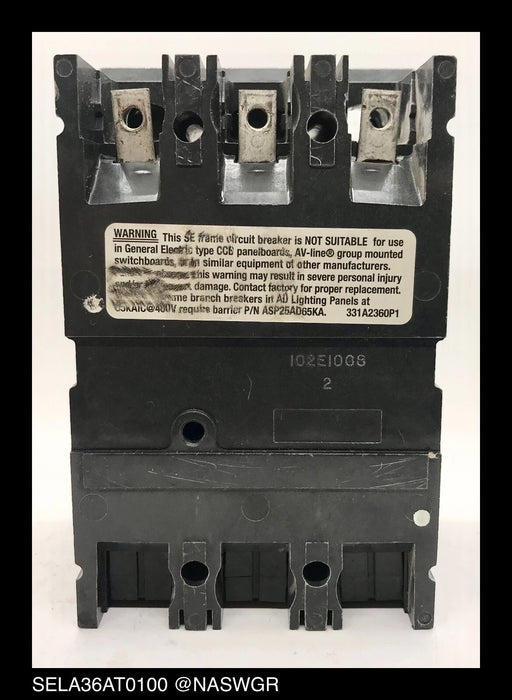 GE Spectra RMS SELA36AT0100 Circuit Breaker - 80 Amp