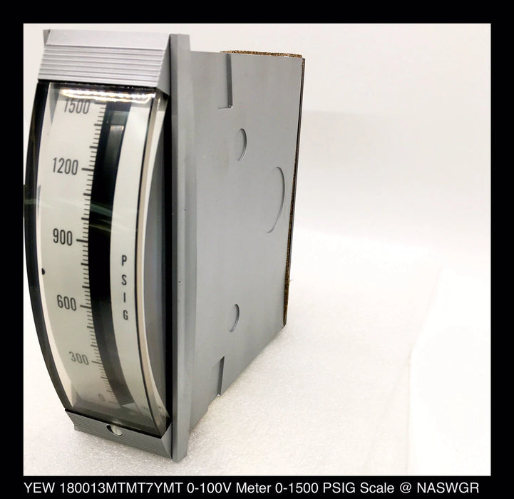 YEW 180013MTMT7YMT - 4" Vertical Panel Meter - 0-100V, DC - 0-1500 PSIG Scale