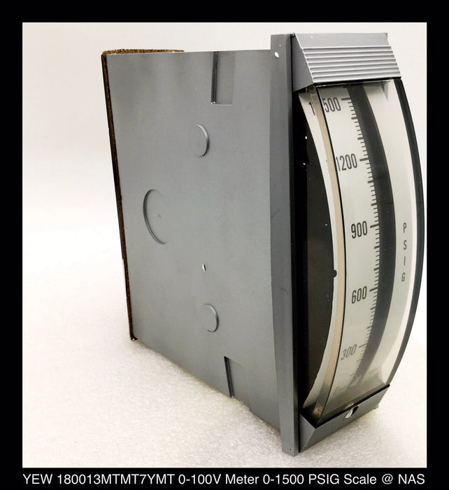 YEW 180013MTMT7YMT - 4" Vertical Panel Meter - 0-100V, DC - 0-1500 PSIG Scale