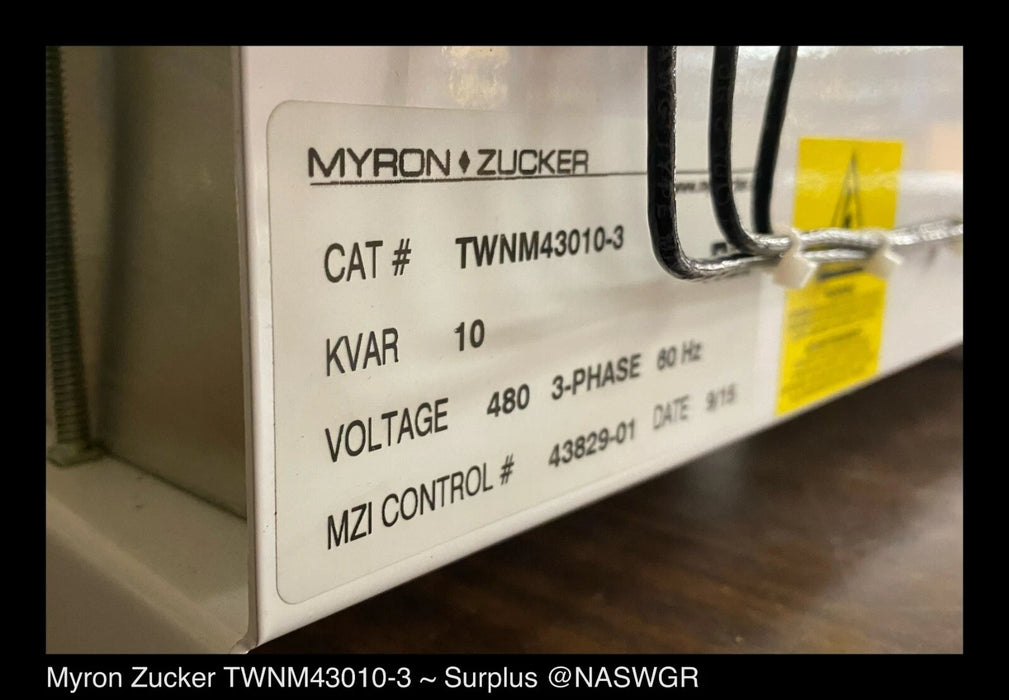 Myron Zucker Eaton-CH TWNM43010-3 Capacitor 10KVAR/480V/60 Hz/3-Phase/12A