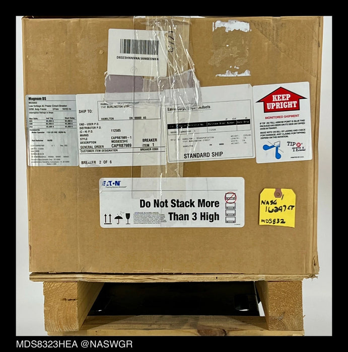 Eaton Magnum DS MDS832 Breaker (E/O,B/I) - 3200 Amp - Unused