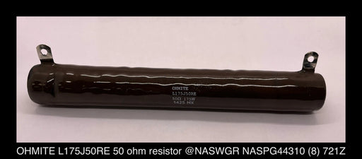 OHMITE L175J5ORE 50-OHM Resistor Surplus - Unused Surplus