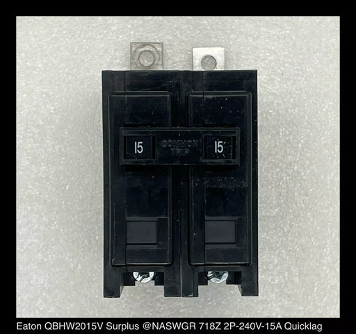 Eaton QBHW2015V Quicklag Molded Case Circuit Breaker - 15 Amp - Unused