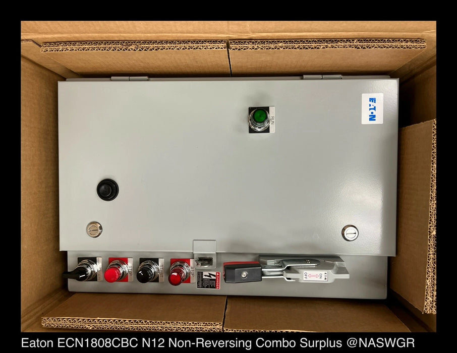 Eaton ECN1808CBC NEMA Freedom Line Enclosed Control - 30A/SIZE0/120vAC - Unused