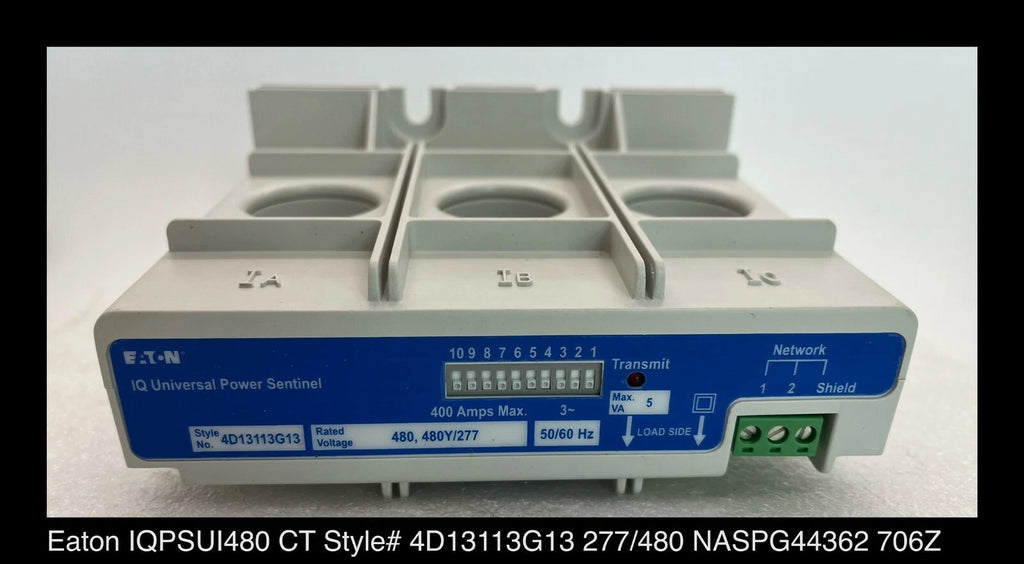 Eaton IQPSUI480 IQ Universal Power Sentinel CT Style# 4D13113G13 Unused Surplus