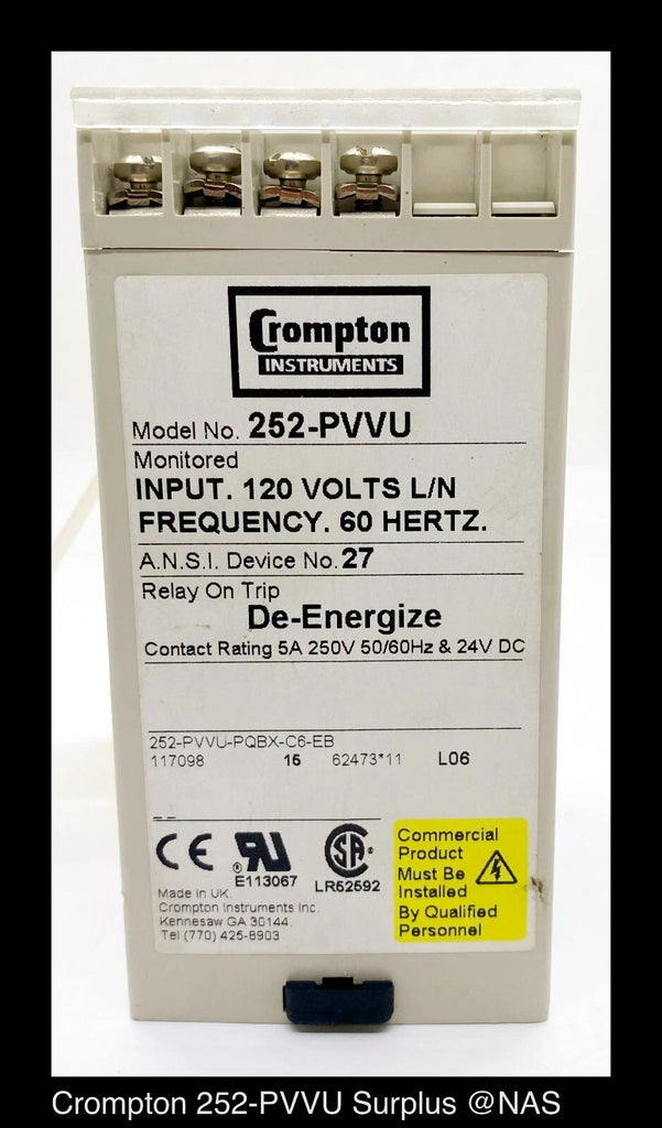 Crompton Instruments 252-PVVU-PQBX-C6-EB Transducer