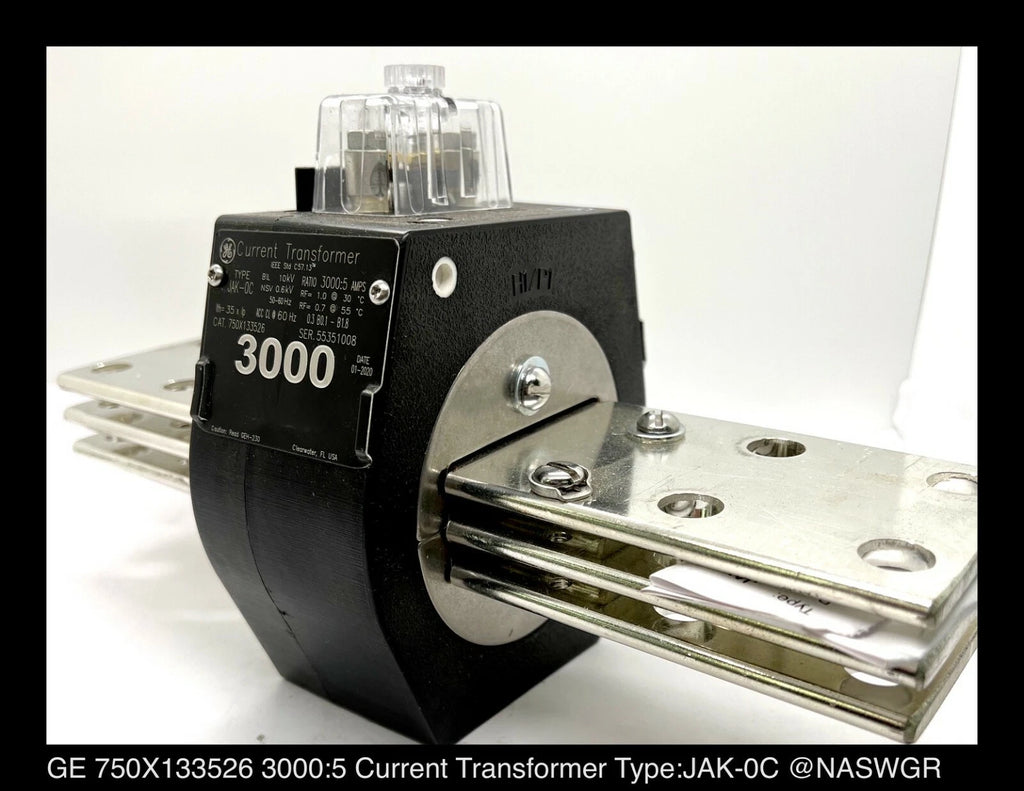 GE JAK-0C, 750X133526 Current Transformer - 3000:5 Amp - Unused