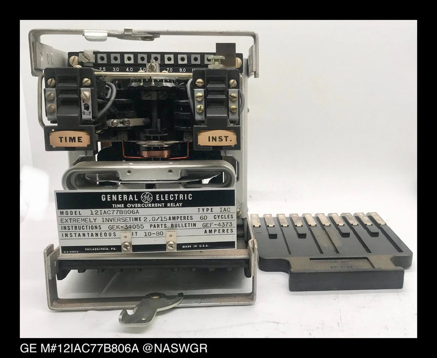 GE 12IAC77B806A Overcurrent Relay - 2/15 Amp
