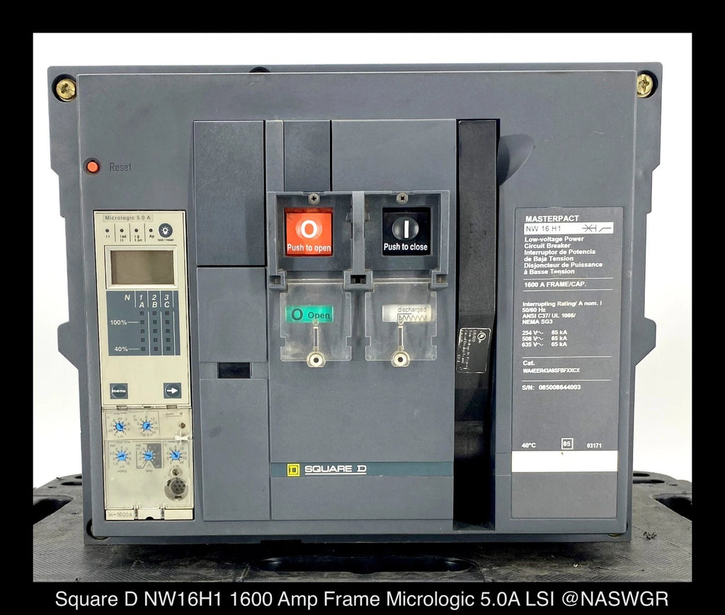 Square D MasterPact NW16H1 Circuit Breaker - 1600 Amp