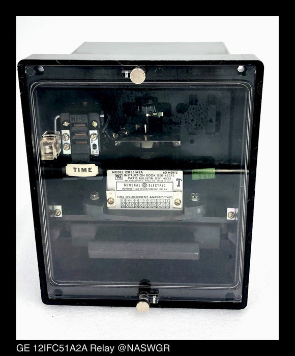 GE 12IFC51A2A Overcurrent Relay - 0.5/4 Amp - Unused Surplus