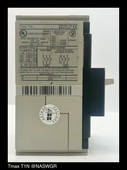ABB Tmax T1N Molded Case Circuit Breaker - 15 Amp