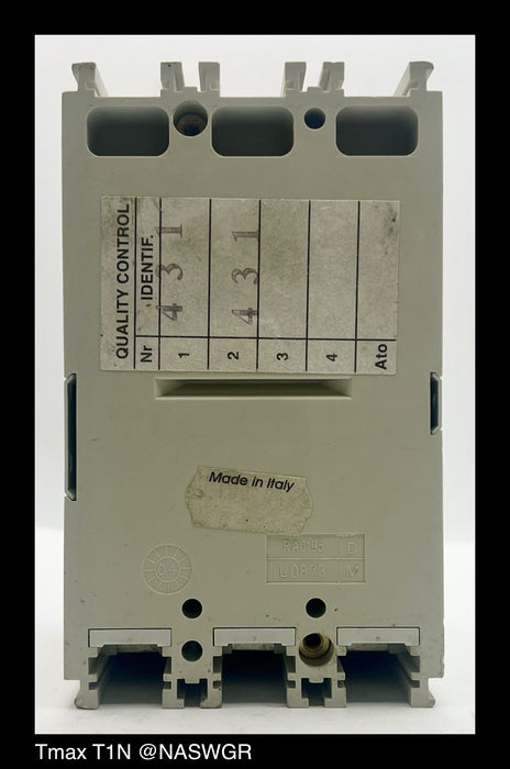 ABB Tmax T1N Molded Case Circuit Breaker - 100 Amp