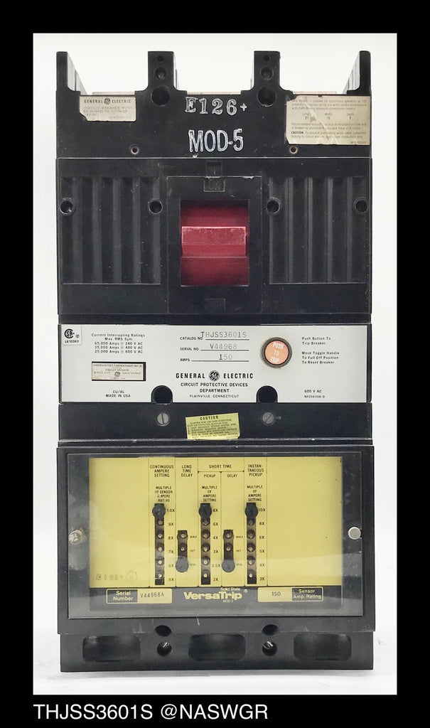 GE THJSS3601S Molded Case Circuit Breaker - 150 Amp