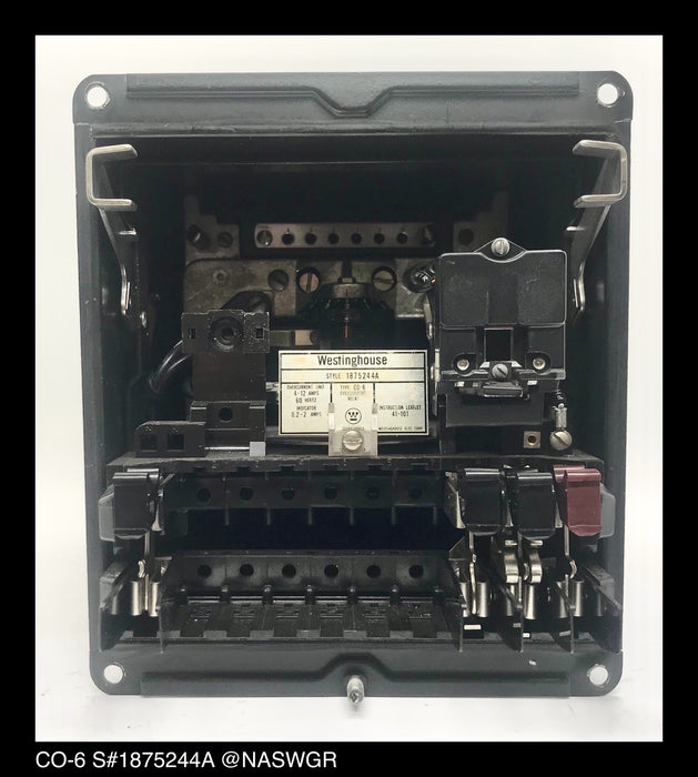 Westinghouse CO-6, 1875244A Overcurrent Relay - 4/12 Amp