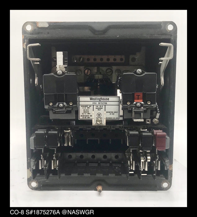 Westinghouse CO-8, 1875276A Overcurrent Relay - 4/12 Amp