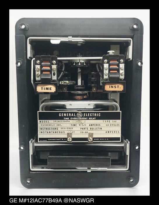 GE 12IAC77B49A Overcurrent Relay - 0.5/2 Amp