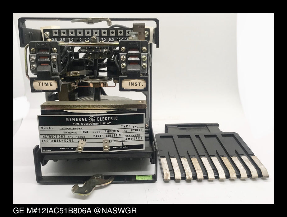 GE 12IAC51B806A Overcurrent Relay - 2/16 Amp