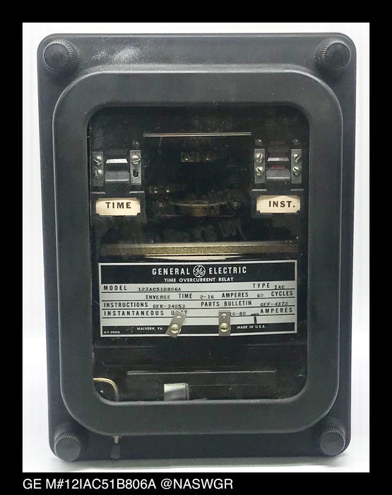 GE 12IAC51B806A Overcurrent Relay - 2/16 Amp