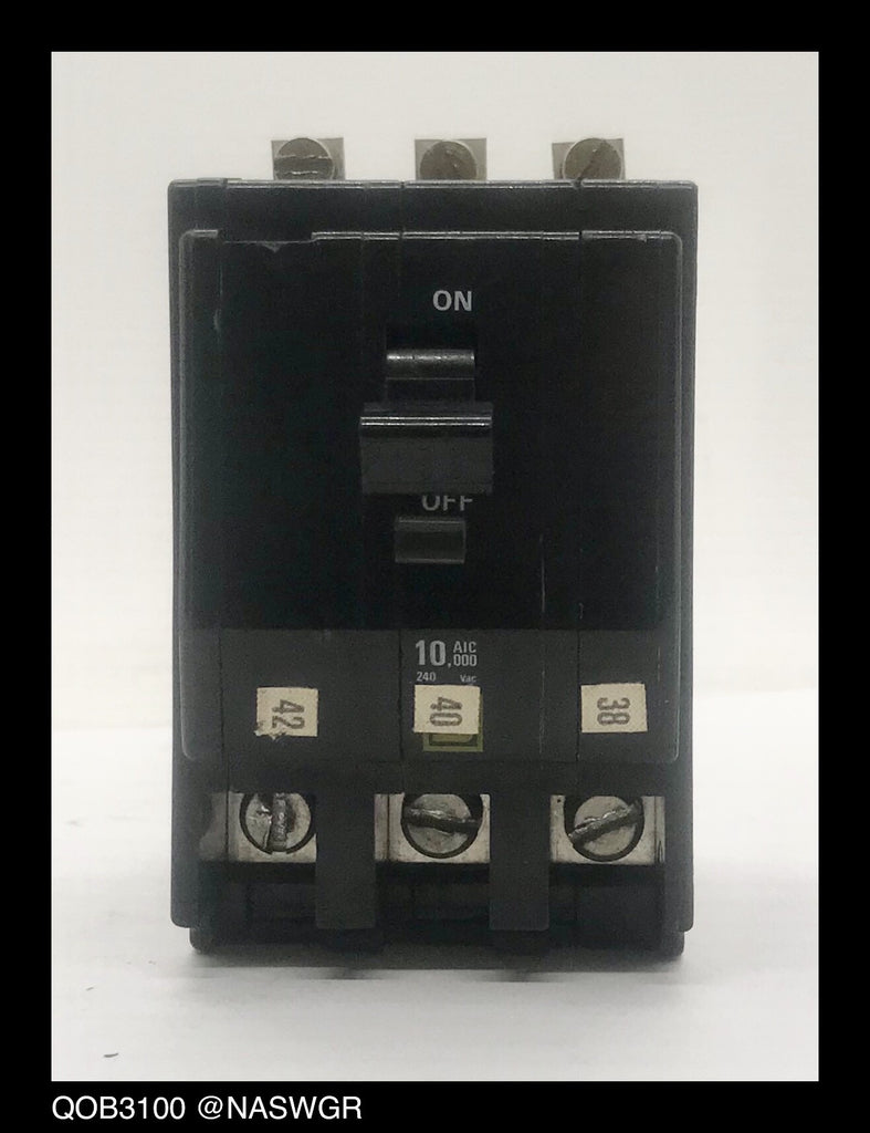 Square D QOB3100 Molded Case Circuit Breaker - 100 Amp