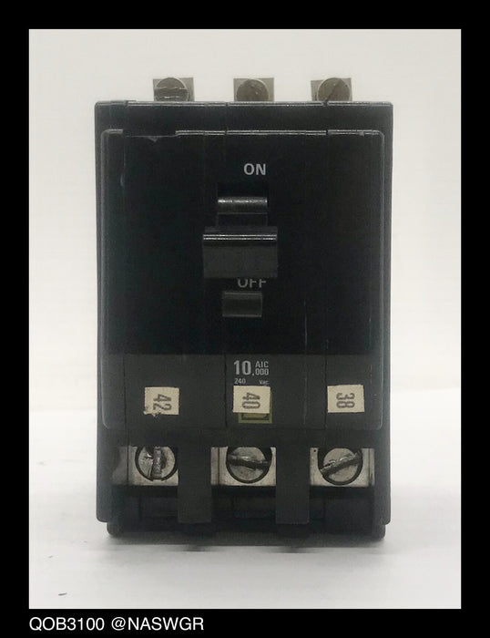 Square D QOB3100 Molded Case Circuit Breaker - 100 Amp