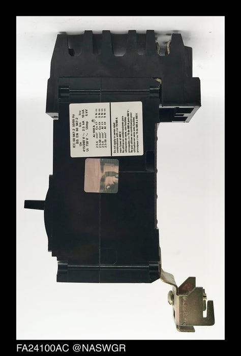 Square D FA24100AC Molded Case Circuit Breaker - 100 Amp