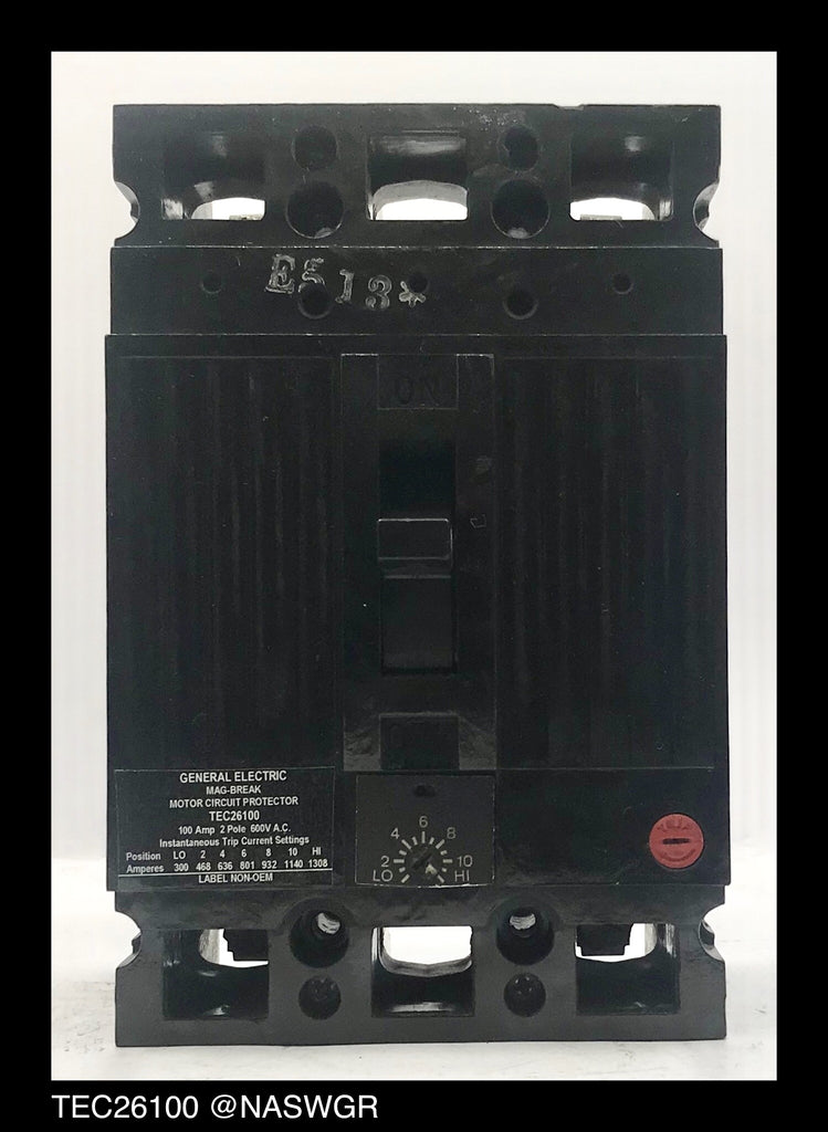 General Electric TEC26100 Molded Case Circuit Breaker - 100 Amp