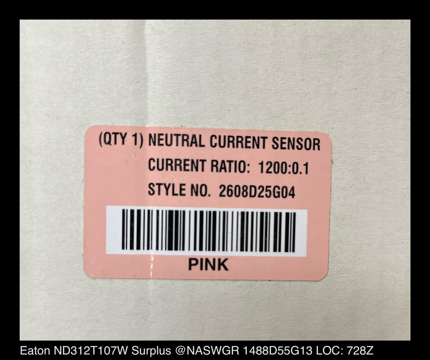 Eaton ND312T107W Molded Case Circuit Breaker - 1200 Amp - Unused