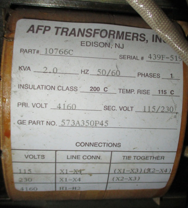 10766C / 573A350P45 Transformer